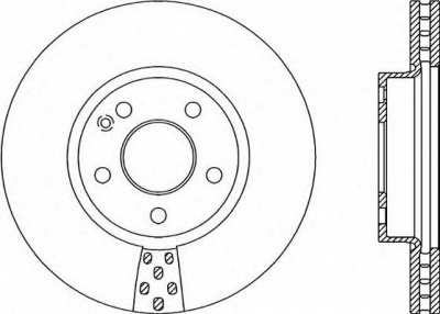 OPEN PARTS bda206020 -  Тормозной диск